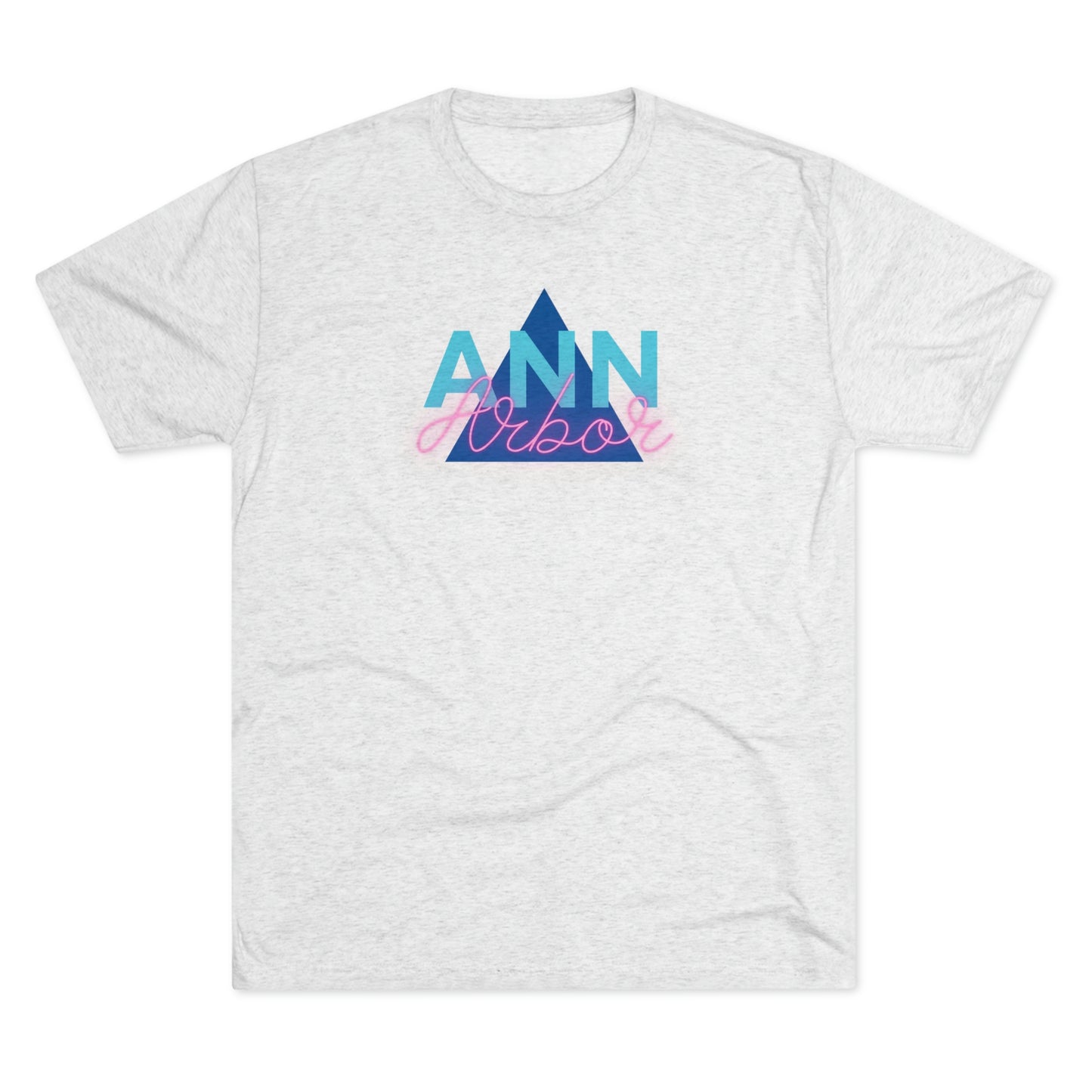 Ann Arbor Retro Triangle Unisex Tri-blend T-shirt