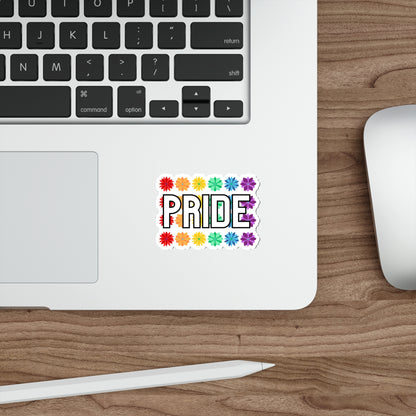 Rainbow Pride Flower Wall Die-Cut Stickers