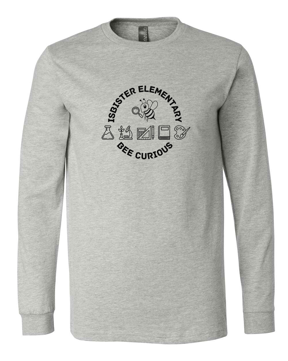 Isbister Bee Curious Adult Long Sleeve Bella+Canvas 3501CVC