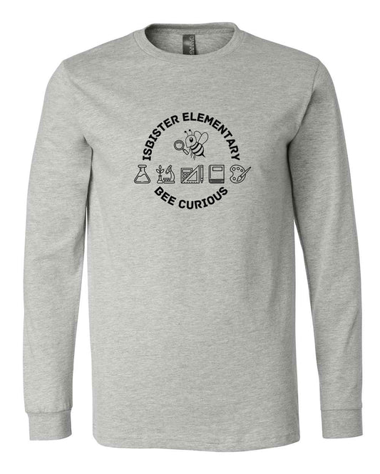 Isbister Bee Curious Adult Long Sleeve Bella+Canvas 3501CVC