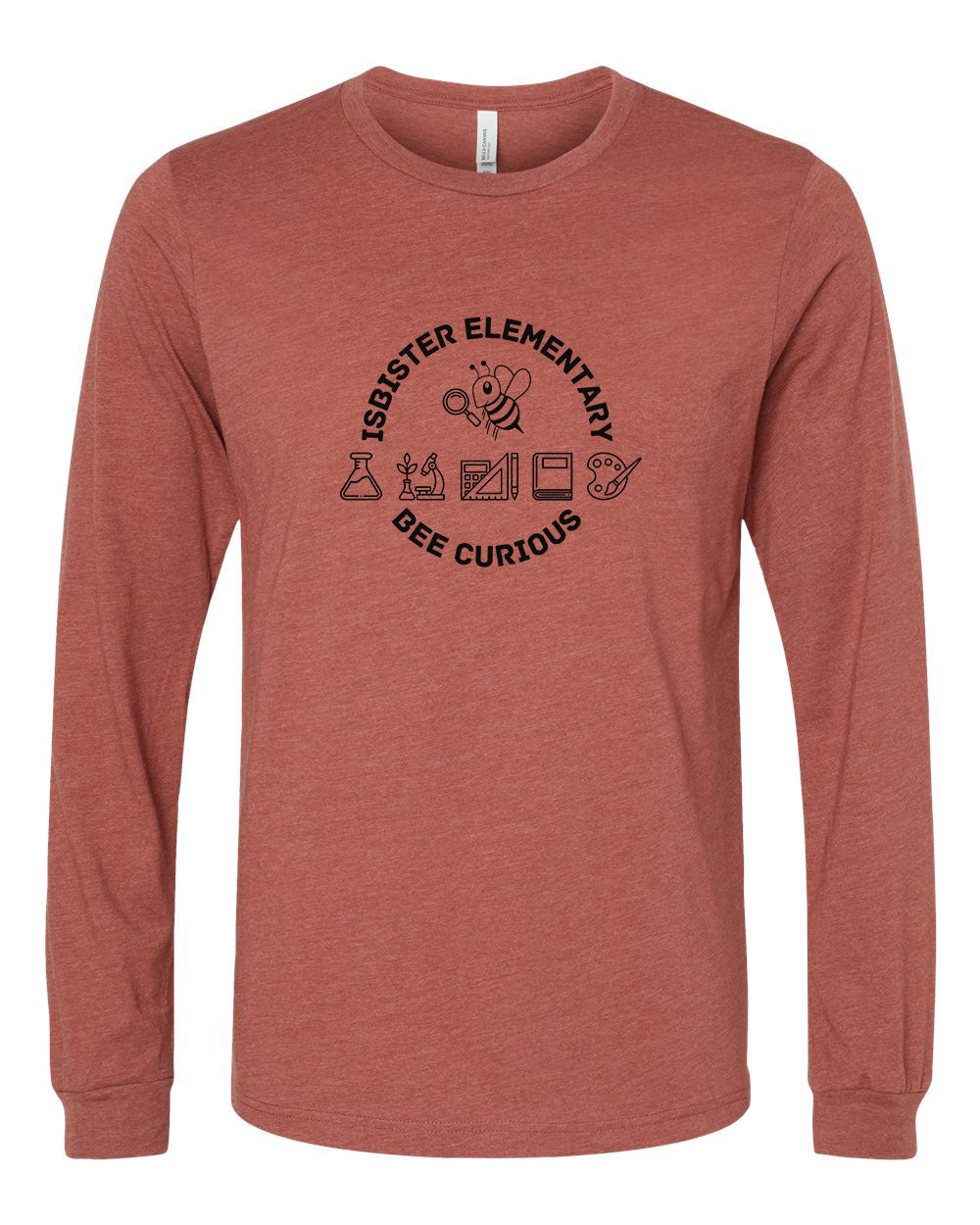 Isbister Bee Curious Adult Long Sleeve Bella+Canvas 3501CVC