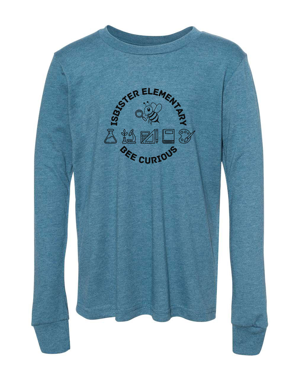 Isbister Bee Curious Adult Long Sleeve Bella+Canvas 3501CVC