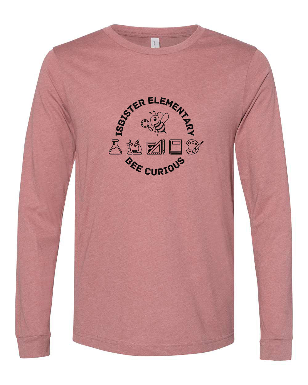 Isbister Bee Curious Adult Long Sleeve Bella+Canvas 3501CVC