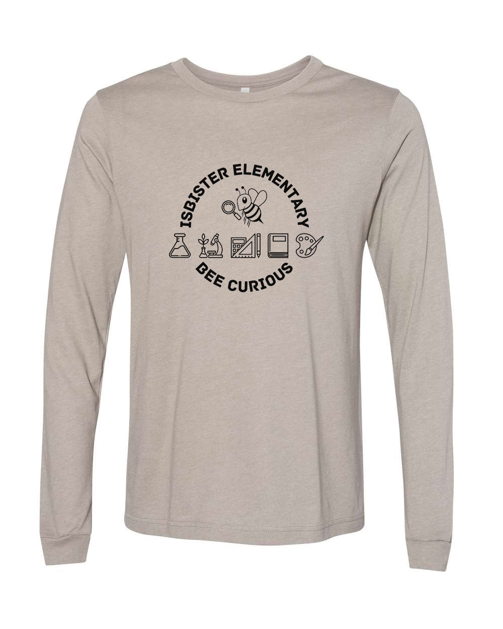 Isbister Bee Curious Adult Long Sleeve Bella+Canvas 3501CVC