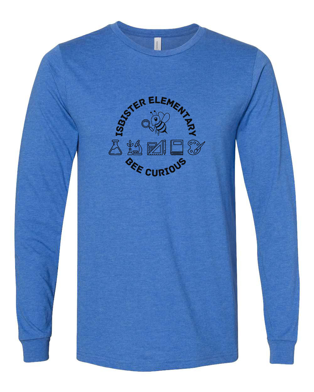 Isbister Bee Curious Adult Long Sleeve Bella+Canvas 3501CVC