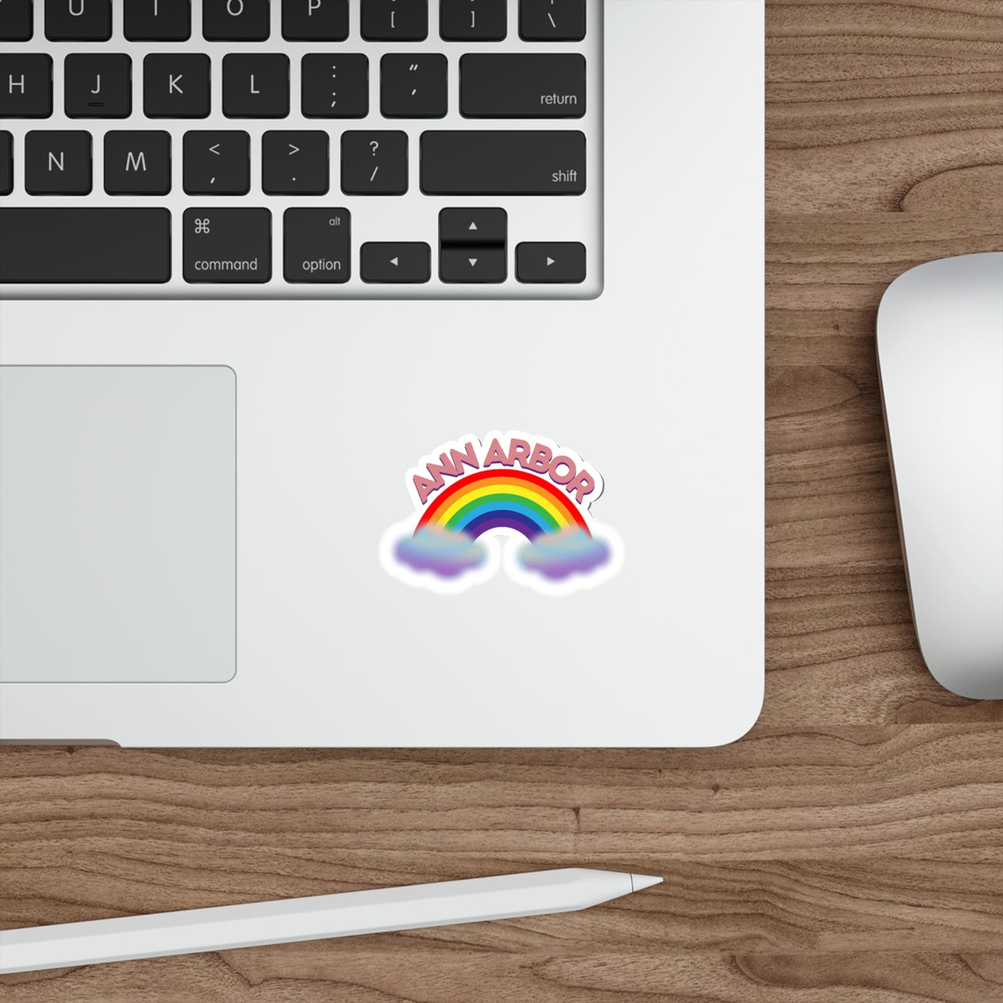 Ann Arbor Rainbow (alt) Die-Cut Stickers