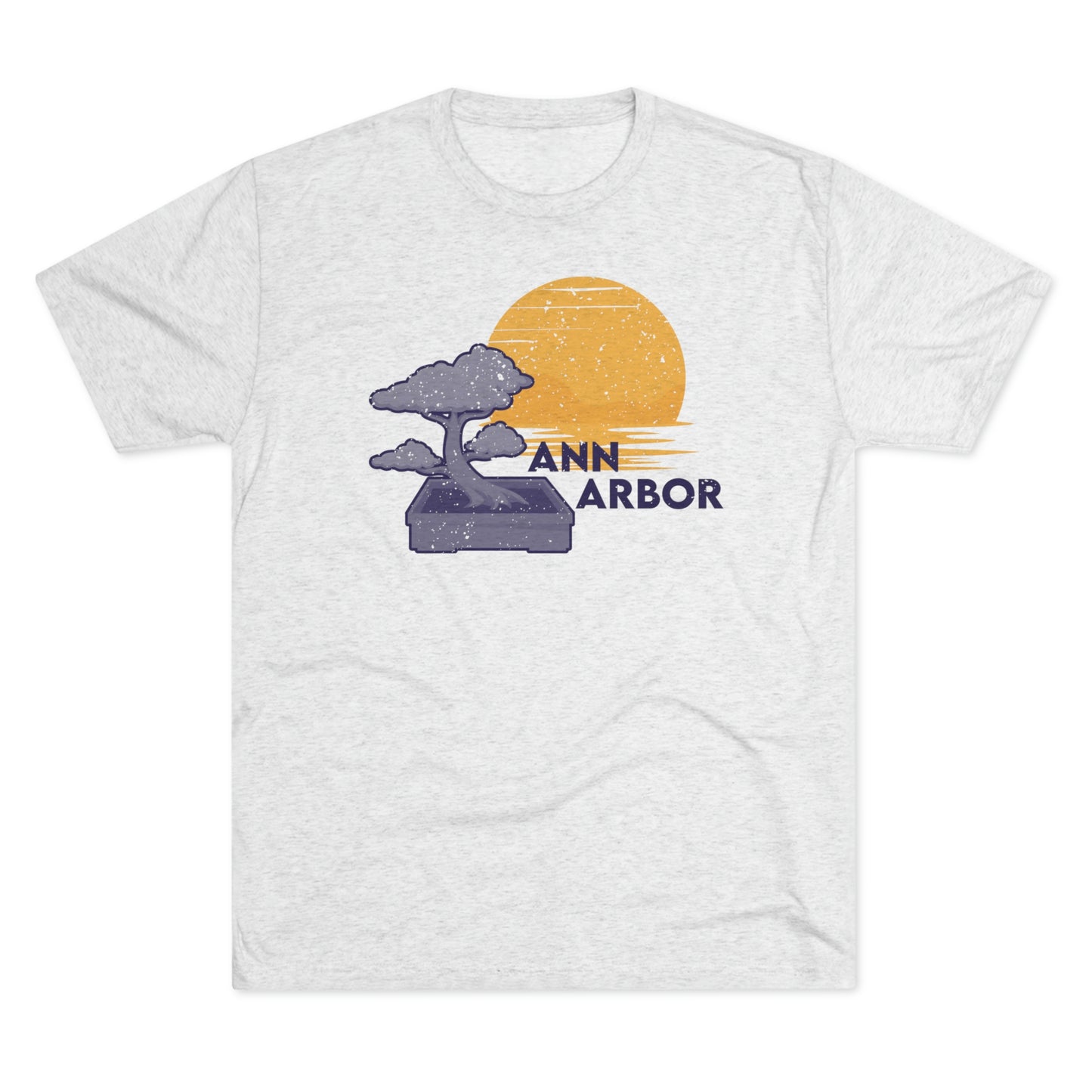 Ann Arbor Bonsai Tree Unisex Tri-blend T-shirt