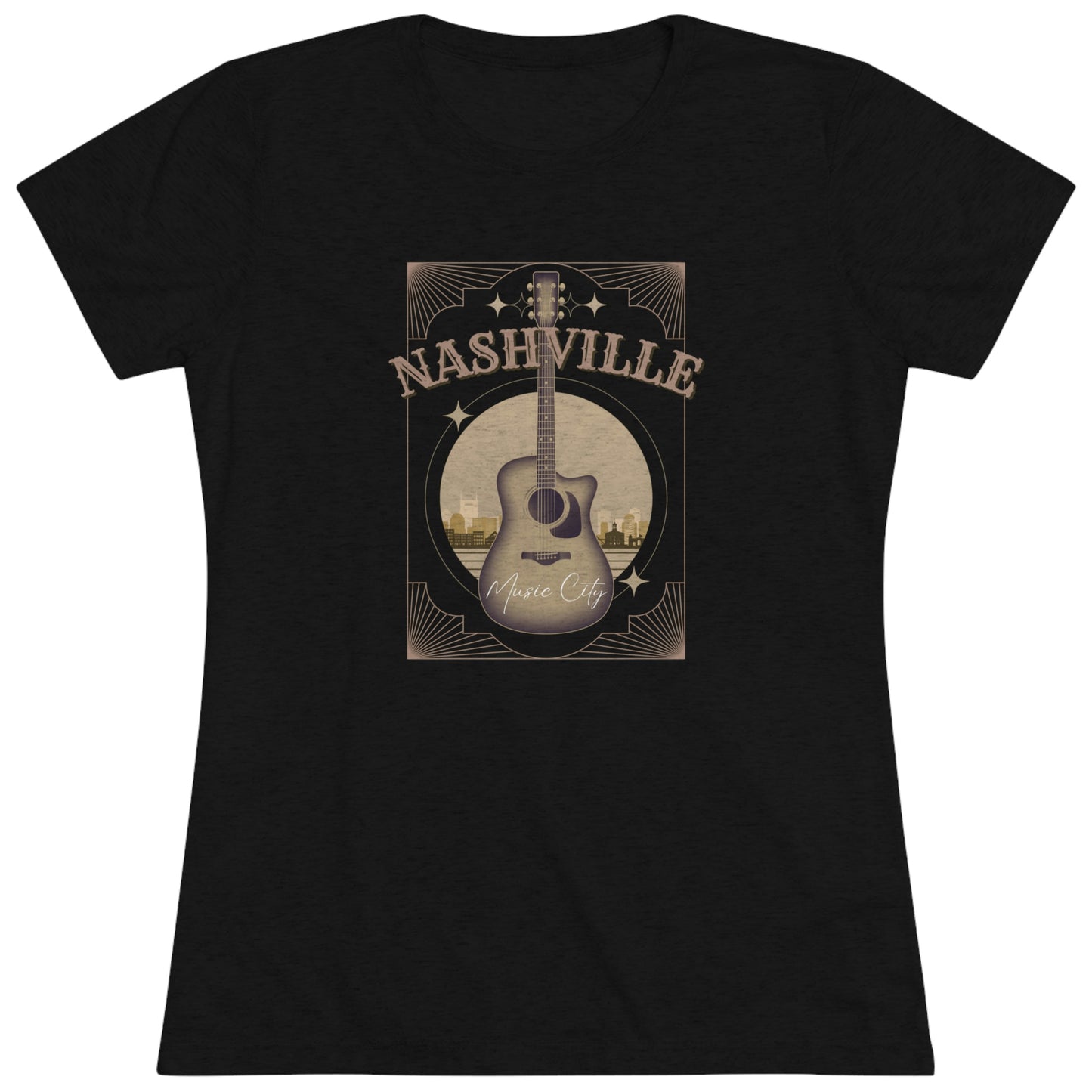 Nashville Music City Women's Tri-blend T-shirt