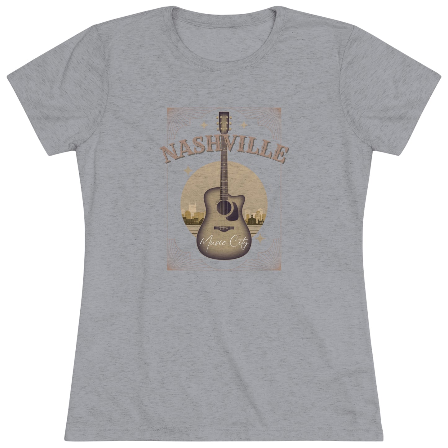 Nashville Music City Women's Tri-blend T-shirt