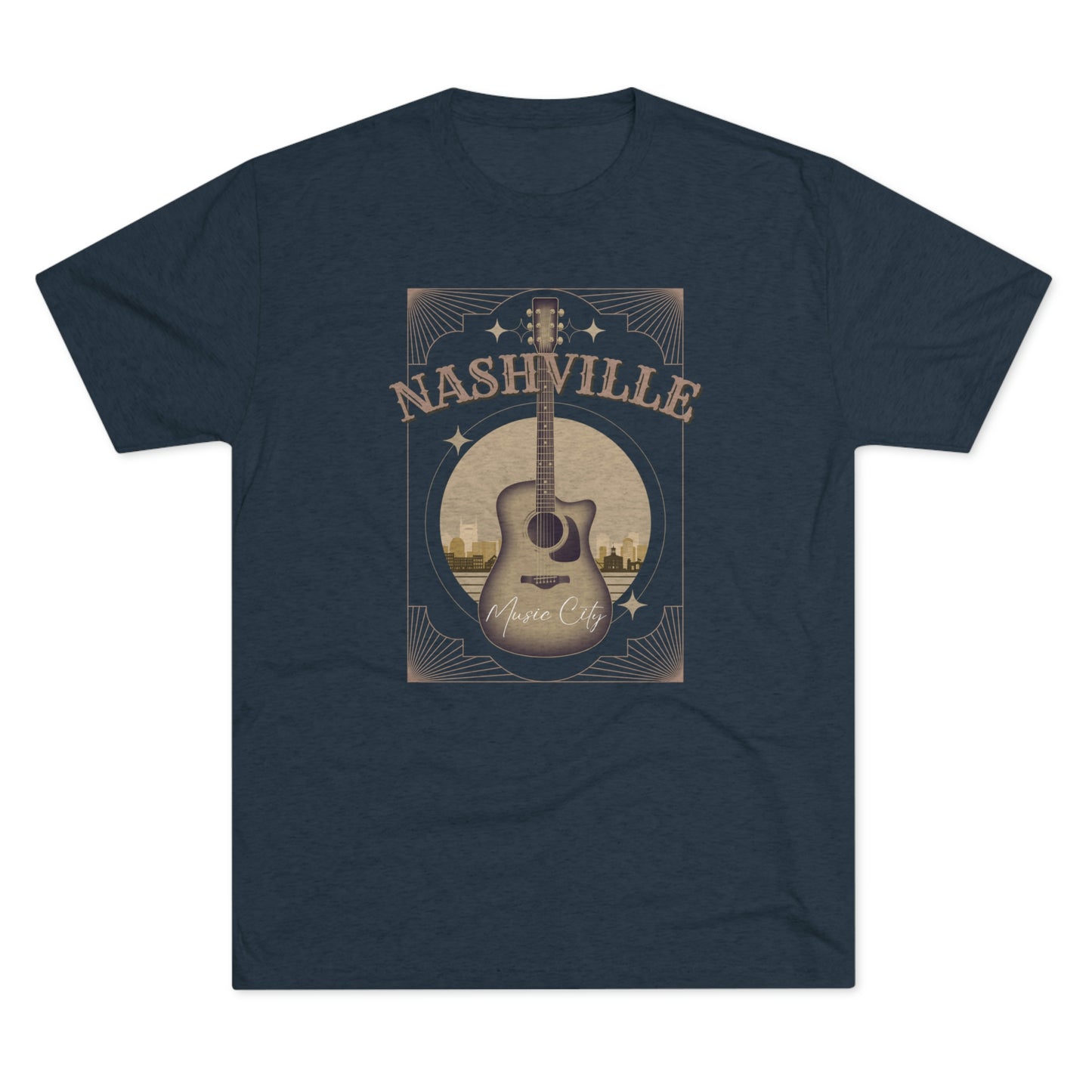 Nashville Music City Unisex Tri-blend T-shirt