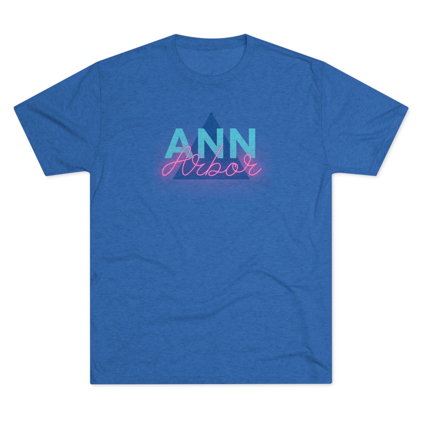 Ann Arbor Retro Triangle Unisex Tri-blend T-shirt