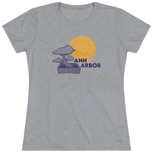 Ann Arbor Bonsai Tree Women's Tri-blend T-shirt