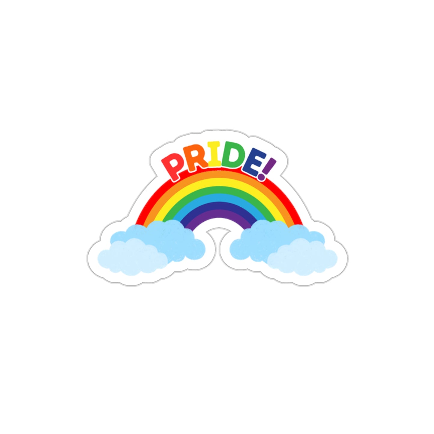 Pride Rainbow Die-Cut Stickers