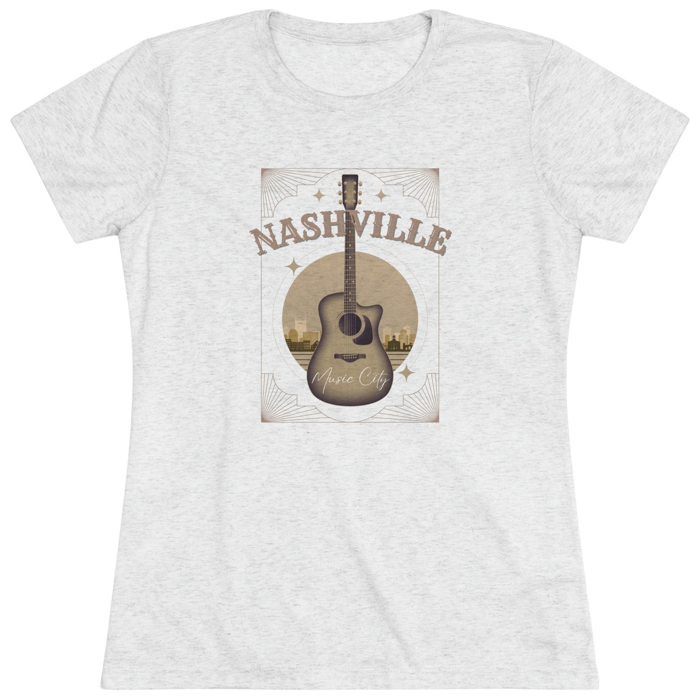 Nashville Music City Women's Tri-blend T-shirt