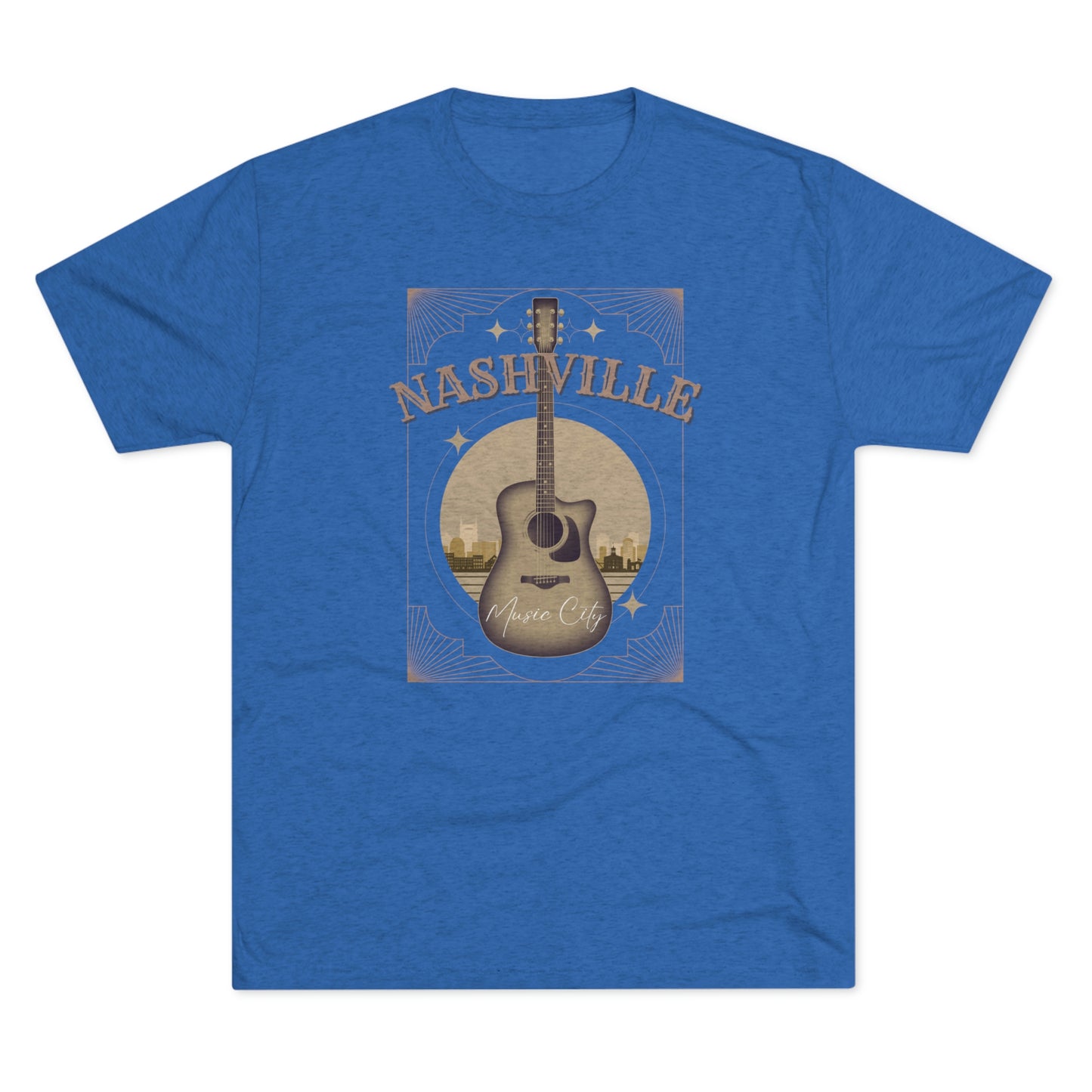 Nashville Music City Unisex Tri-blend T-shirt