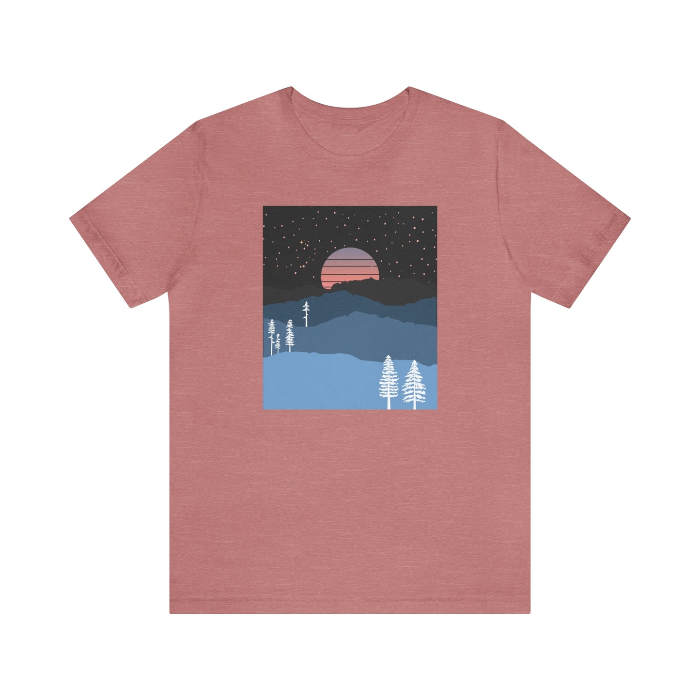 Mountain Moon Rise Unisex T-shirt