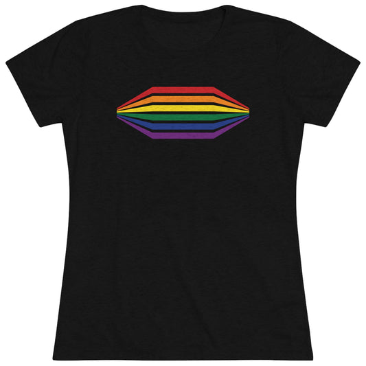 Geometeic Rainbow Women's Tri-blend T-shirt