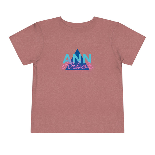 Ann Arbor Retro Triangle Toddler T-shirt