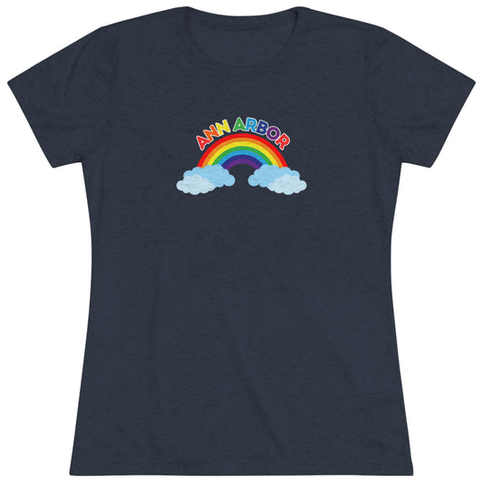 Ann Arbor Rainbow Women's Tri-blend T-shirt