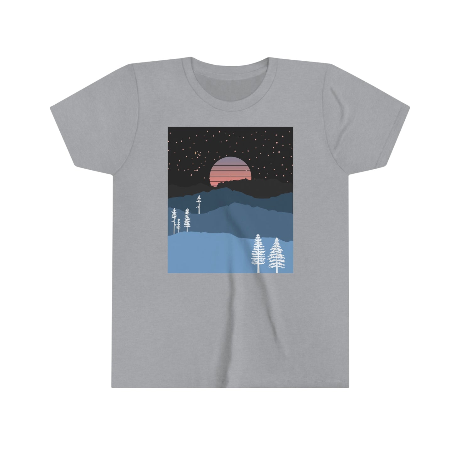 Mountain Moon Rise Youth T-shirt