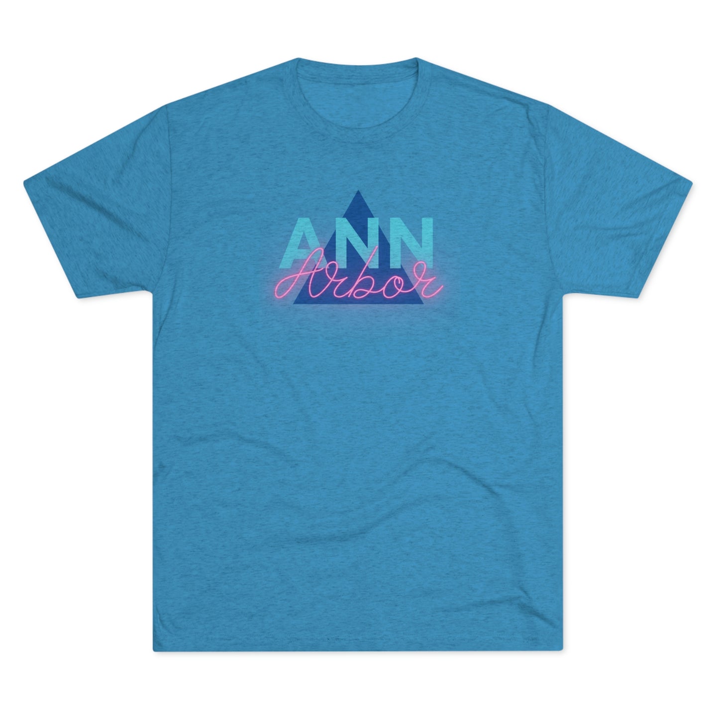 Ann Arbor Retro Triangle Unisex Tri-blend T-shirt