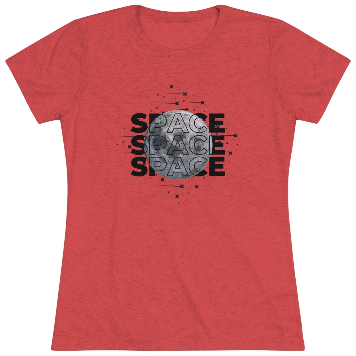 Space Moon Women's Tri-blend T-shirt