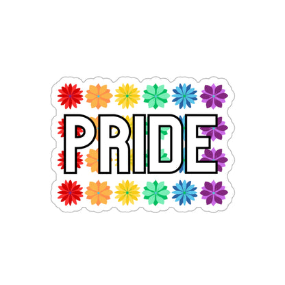 Rainbow Pride Flower Wall Die-Cut Stickers