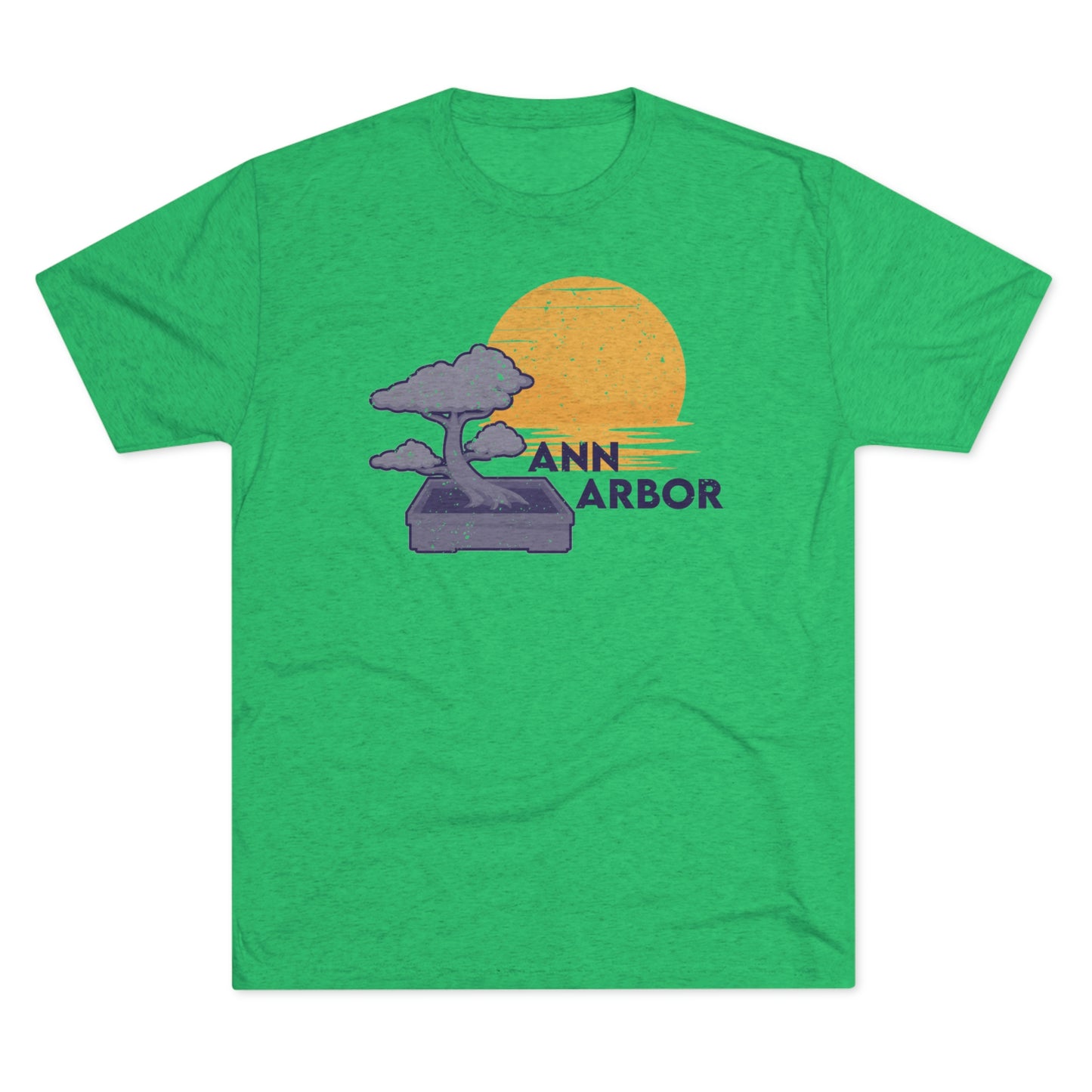 Ann Arbor Bonsai Tree Unisex Tri-blend T-shirt