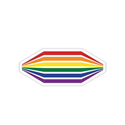 Geometric Rainbow Die-Cut Stickers