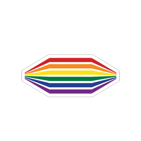 Geometric Rainbow Die-Cut Stickers