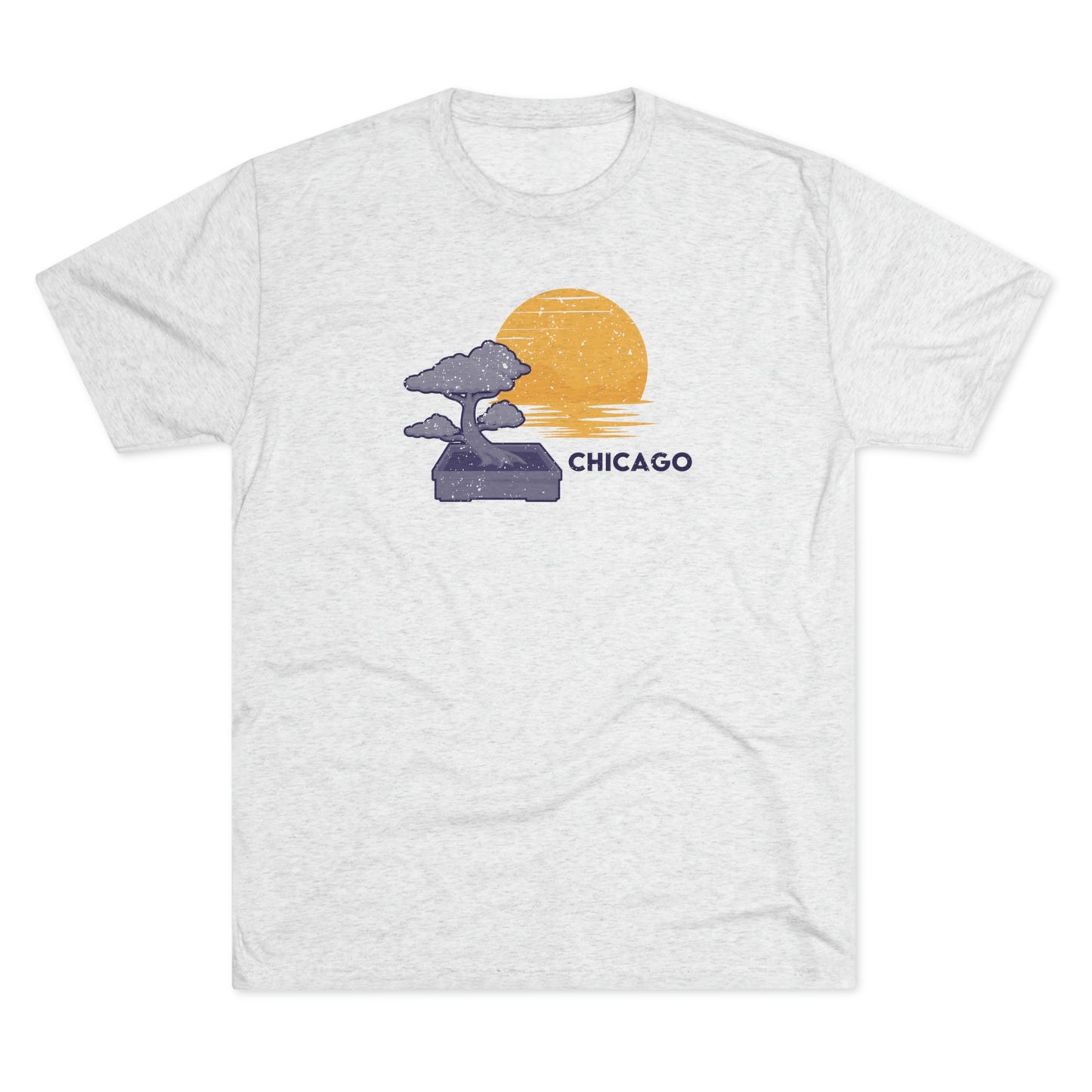 Chicago Bonsai Tree Unisex Tri-blend T-shirt