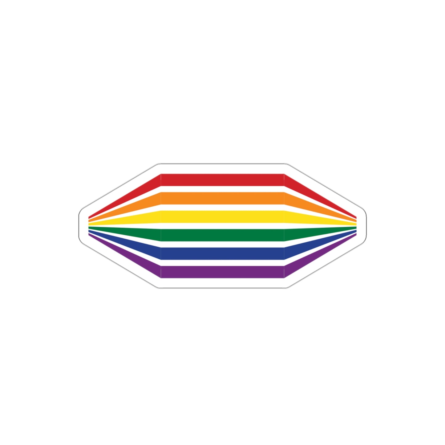 Geometric Rainbow Die-Cut Stickers