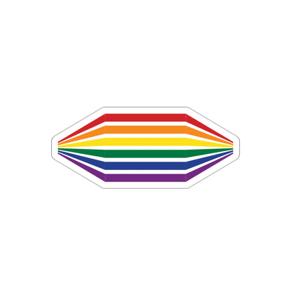 Geometric Rainbow Die-Cut Stickers