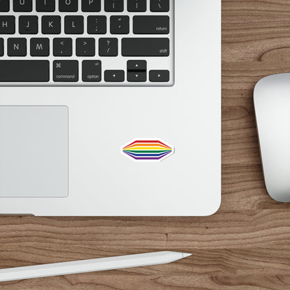 Geometric Rainbow Die-Cut Stickers