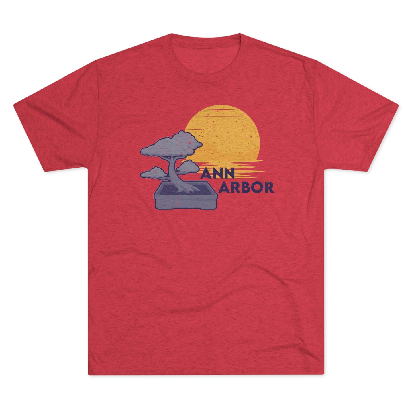 Ann Arbor Bonsai Tree Unisex Tri-blend T-shirt