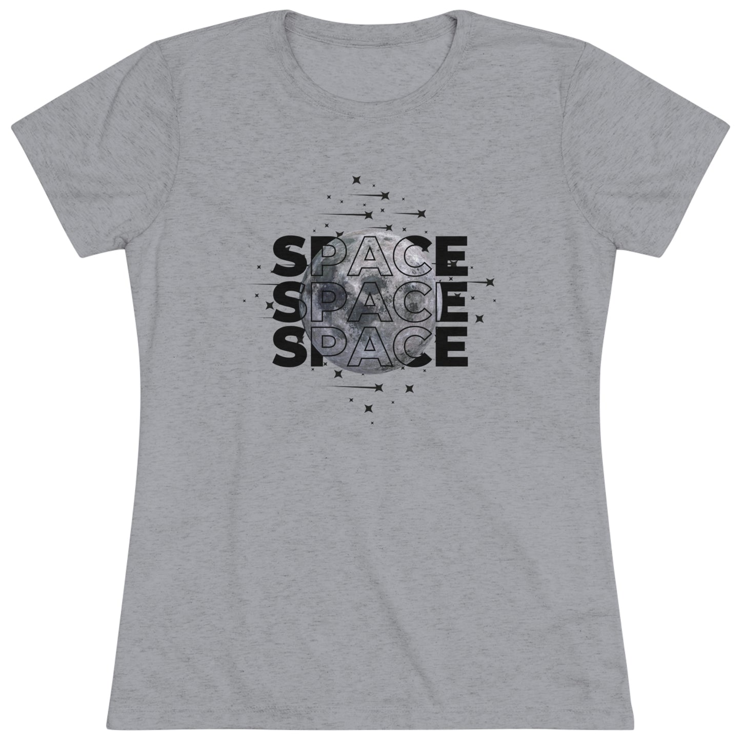 Space Moon Women's Tri-blend T-shirt