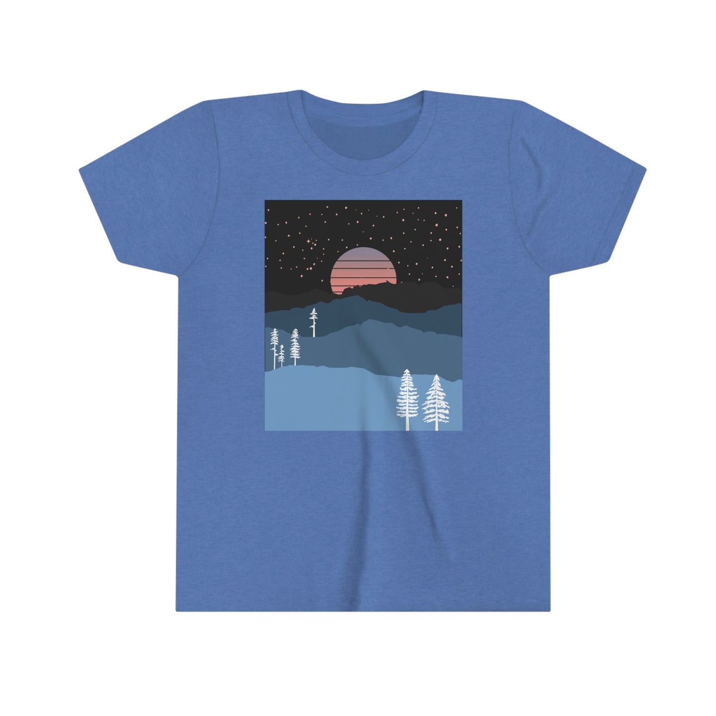 Mountain Moon Rise Youth T-shirt