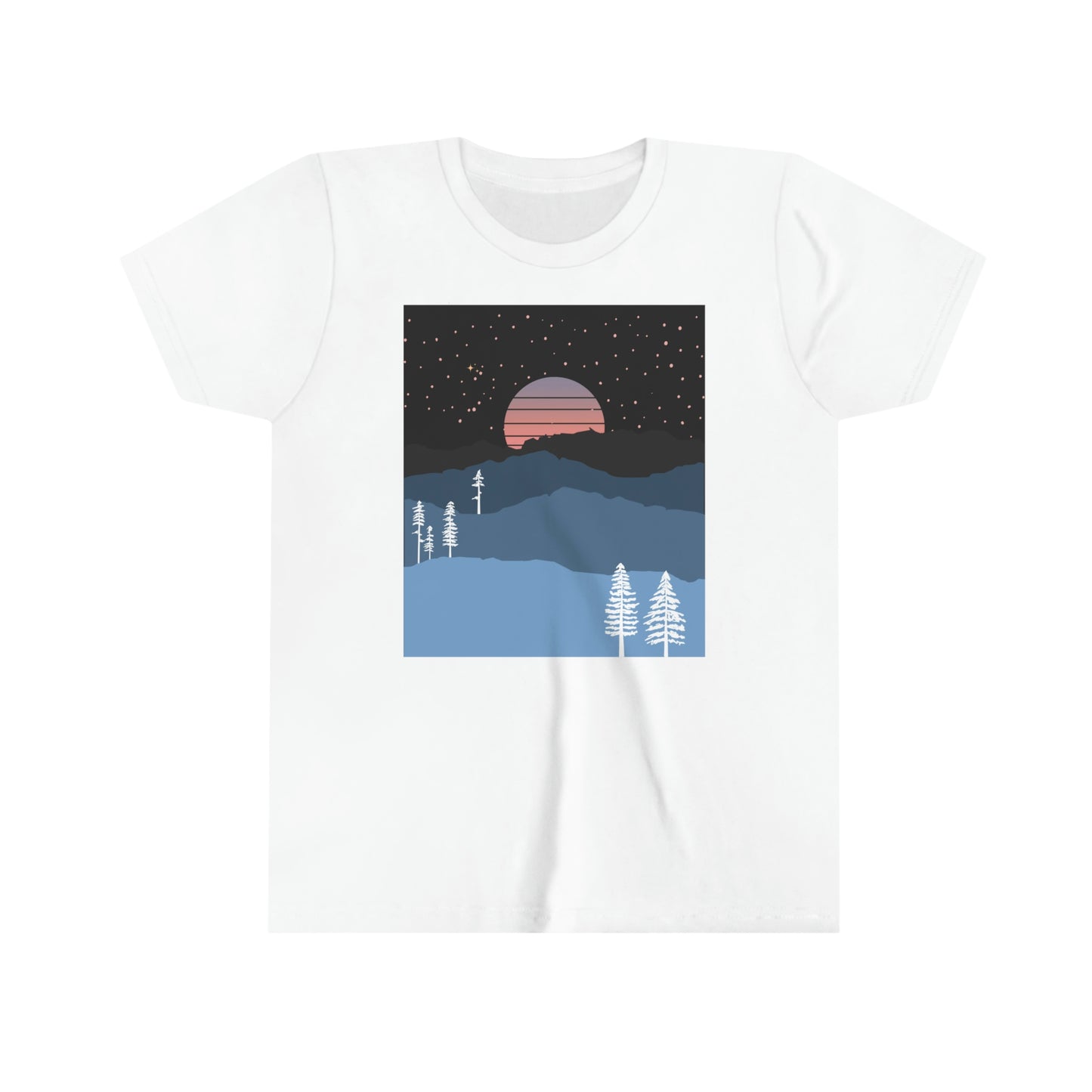 Mountain Moon Rise Youth T-shirt