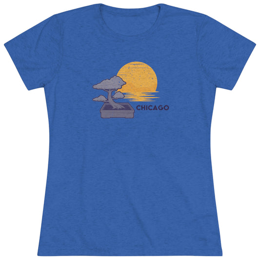 Chicago Bonsai Tree Women's Tri-blend T-shirt